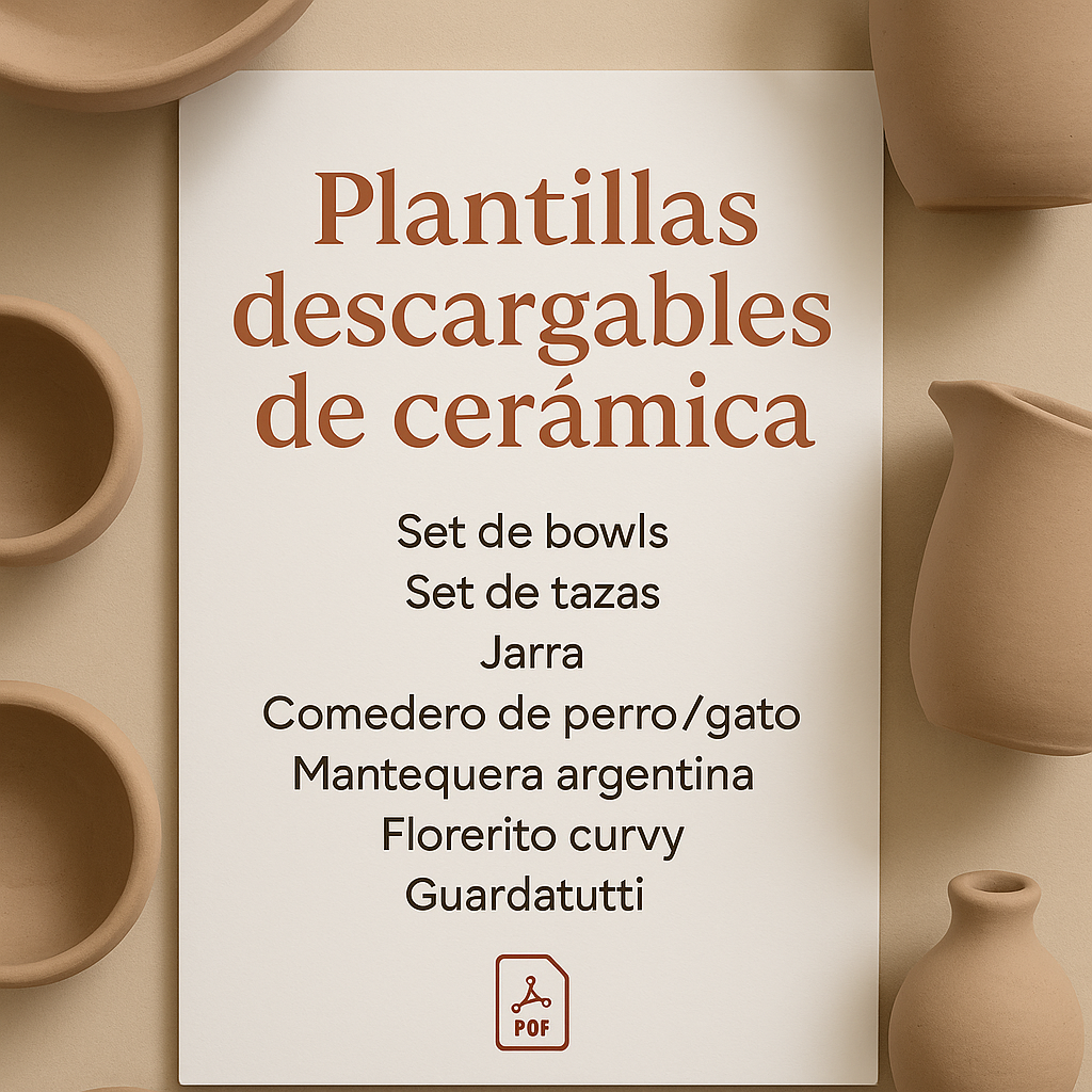 Plantillas descargables de cerámica