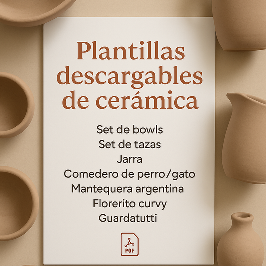 Plantillas descargables de cerámica
